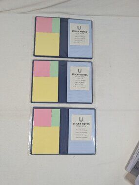 U Style Sticky Notes Pocket Books